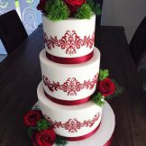 Hochzeitstorte, 54 cm hoch
