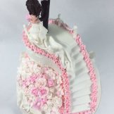 Hochzeitstorte, Sanelas Tortenwelt, rosa-weiss