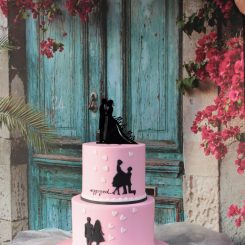 Hochzeitstorte, Motivtorte, silhouette, Sanelas Tortenwelt, Bückeburg