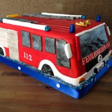 3D Feuerwehr-Torte