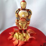 3D Iron Man-Figur, Torte