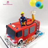 3D Feuerwehr Sam-Torte