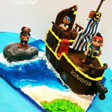 Jack und die Nimmerland Piraten-Motivtorte