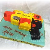 Die Wasserpistole-Torte