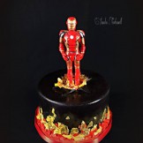 3D Iron Man-Figur, Torte