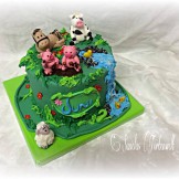 Bauernhoftiere-Torte