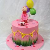 3D Torte Paula Mädchen Torte erster Geburtstag Fondant