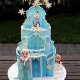 Elsa und Anna Torte Frozen Cake Eiskönigin Motivtorte