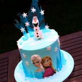 Frozen Cake Olaf Anna Elsa Motivtorte Torte