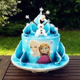 Elsa Cake, Elsa Torte, Elsa, Anna, Olaf, Zuckerfiguren essbare, Sanelas Tortenwelt