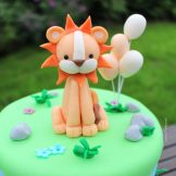 Löwe Cake, Sanelas Tortenwelt, Zuckerfiguren essbare