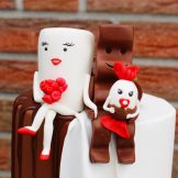 Milky, Schoki & Schokobon Wedding Cake, Sanelas Tortenwelt, Hochzeitstorten, Vintage Wedding Cakes, Semi-Naked Wedding Cake, Elegant Wedding Cake, Cupcakes36