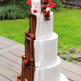 Milky, Schoki & Schokobon Wedding Cake, Sanelas Tortenwelt, Hochzeitstorten, Vintage Wedding Cakes, Semi-Naked Wedding Cake, Elegant Wedding Cake, Cupcakes36