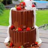 Milky und Schoki Wedding Cake, Sanelas Tortenwelt, Hochzeitstorten, Vintage Wedding Cakes, Semi-Naked Wedding Cake, Elegant Wedding Cake, Cupcakes35