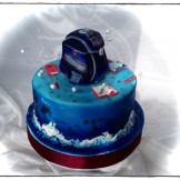 Die Einschulung, die Schultasche, Art Cake, School Cake, Kuchen, Sanelas Tortenwelt, Zuckerfiguren essbar
