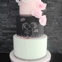 Chalkboard Cake, Hochzeitstorte, Sanelas Tortenwelt, Bückeburg