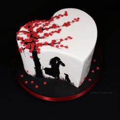 Hochzeitstorte, Herz, Sanelas Tortenwelt