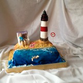 Entspannung auf der Insel-Torte
