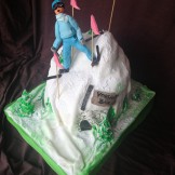 Die Skifahrer-Torte