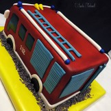 3D Feuerwehrauto-Torte