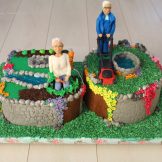 Motivtorte, Oma und Opa, Sanelas Tortenwelt, Bückeburg