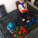 3D Haus/Garten Torte