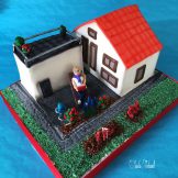 3D Haus/Garten Torte