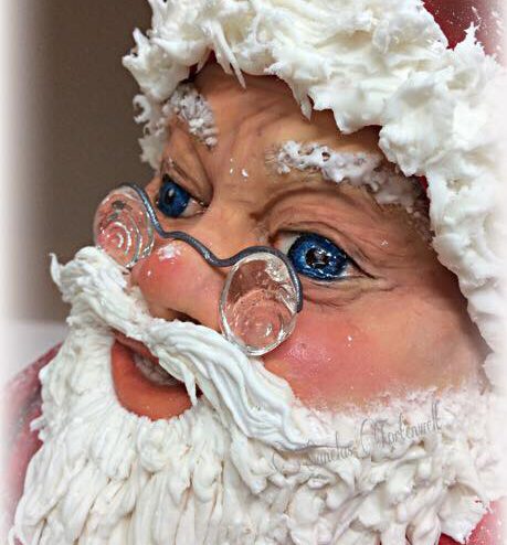 3D Weihnachtsmann-Torte