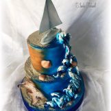 Segelboot-Torte