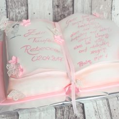 3D Buch-Torte, Tauftorte, Sanelas Tortenwelt, Bückeburg