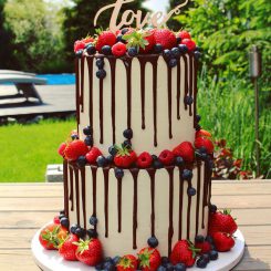 Drip Wedding Cake, Fruit Wedding Cake, Hochzeitstorte-Beeren, Semi-Naked Cake, Sanelas Tortenwelt, Hochzeitstorten, Vintage Wedding Cakes, Semi-Naked Wedding Cake, Elegant Wedding Cake, Cupcakes
