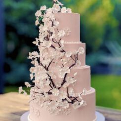 Cherry Blossom Wedding Cake, Sugar Flowers Cake, Sanelas Tortenwelt, Wedding Cake, Hochzeitstorte, Bückeburg, HannoverIMG-4533
