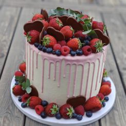 Drip Wedding Cake, Fruit Wedding Cake, Hochzeitstorte-Beeren, Semi-Naked Cake, Sanelas Tortenwelt, Hochzeitstorten, Vintage Wedding Cakes, Semi-Naked Wedding Cake, Elegant Wedding Cake, Cupcakes