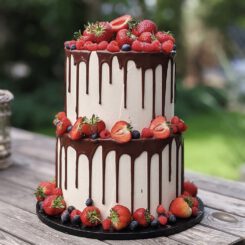 Sanelas Tortenwelt, Fruit Wedding Cake, Beeren-Hochzeitstorte, Bückeburg, HannoverIMG-9220
