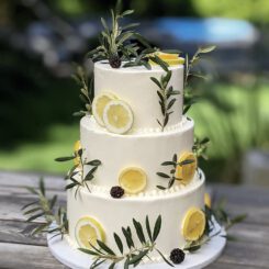 Sanelas Tortenwelt, Lemons/Olive Branches Wedding Cake, Hochzeitstorte, Bückeburg, HannoverIMG-9254