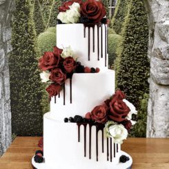 Sanelas Tortenwelt, Vintage Wedding Cake, Choco Drip Wedding Cake, Hochzeitstorte, Bückeburg, HannoverIMG-9263