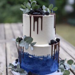 Sanelas Tortenwelt, Vintage Wedding Cake, Blue & White Wedding Cake, Hochzeitstorte, Bückeburg, Hannover